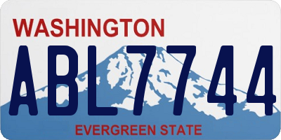 WA license plate ABL7744