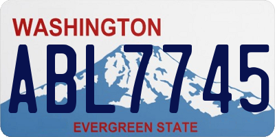 WA license plate ABL7745