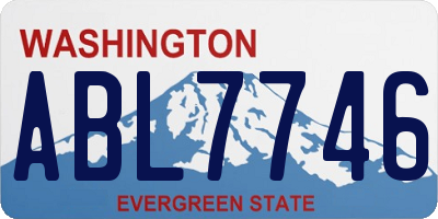 WA license plate ABL7746