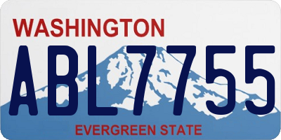 WA license plate ABL7755