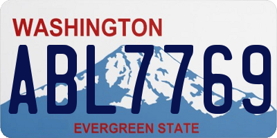 WA license plate ABL7769