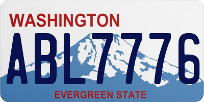 WA license plate ABL7776