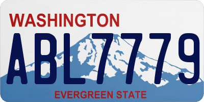 WA license plate ABL7779