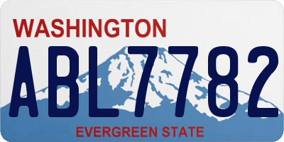 WA license plate ABL7782
