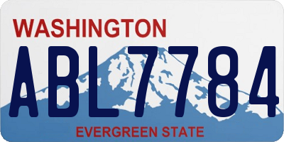WA license plate ABL7784
