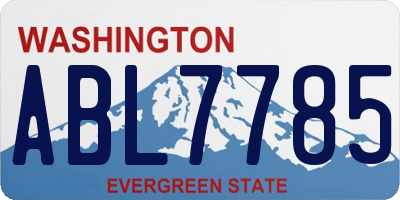 WA license plate ABL7785