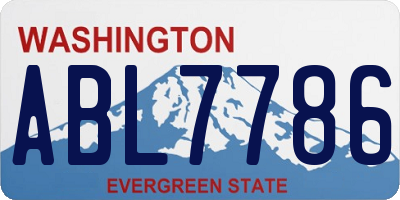 WA license plate ABL7786