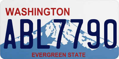 WA license plate ABL7790