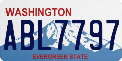 WA license plate ABL7797