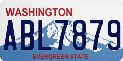 WA license plate ABL7879
