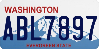 WA license plate ABL7897