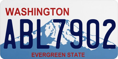 WA license plate ABL7902