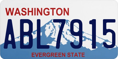 WA license plate ABL7915