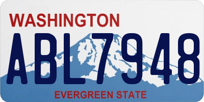 WA license plate ABL7948
