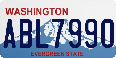 WA license plate ABL7990