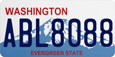 WA license plate ABL8088
