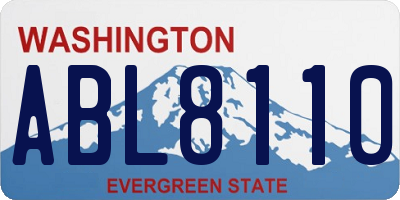 WA license plate ABL8110