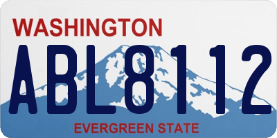 WA license plate ABL8112