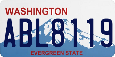 WA license plate ABL8119