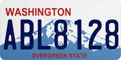 WA license plate ABL8128