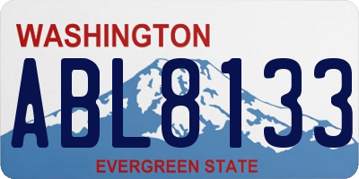 WA license plate ABL8133