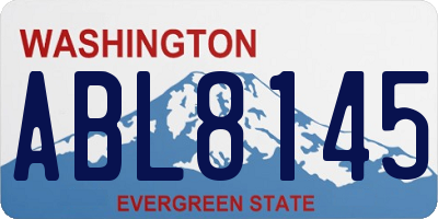WA license plate ABL8145