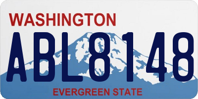 WA license plate ABL8148