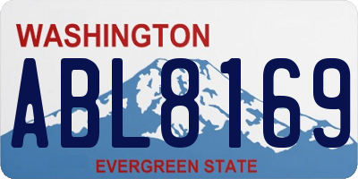 WA license plate ABL8169