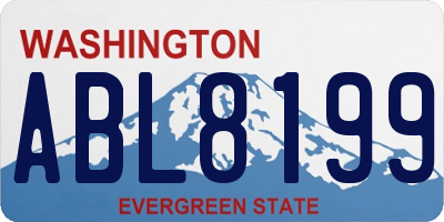 WA license plate ABL8199