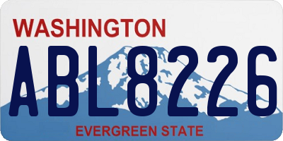 WA license plate ABL8226