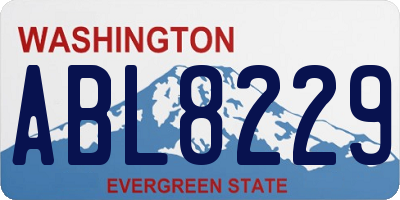 WA license plate ABL8229