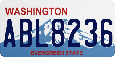 WA license plate ABL8236