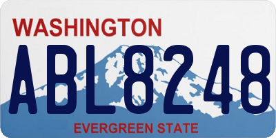 WA license plate ABL8248