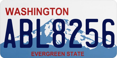 WA license plate ABL8256