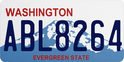 WA license plate ABL8264