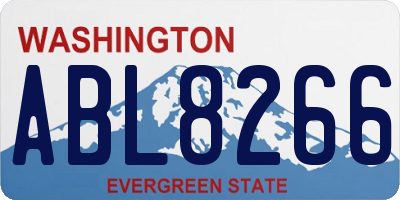 WA license plate ABL8266