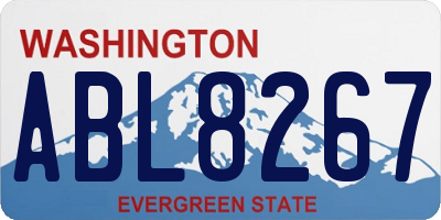 WA license plate ABL8267