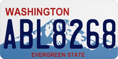 WA license plate ABL8268
