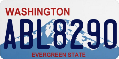 WA license plate ABL8290