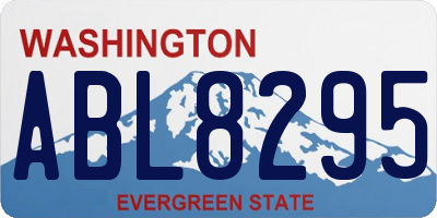 WA license plate ABL8295
