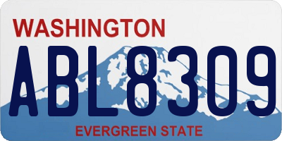 WA license plate ABL8309