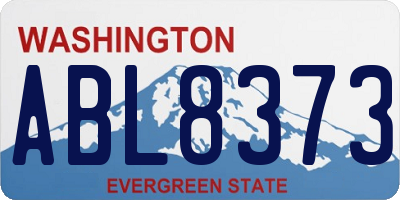 WA license plate ABL8373