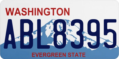 WA license plate ABL8395