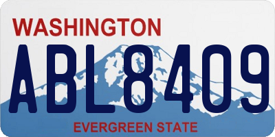 WA license plate ABL8409