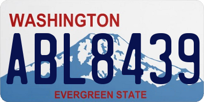 WA license plate ABL8439