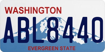 WA license plate ABL8440