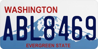 WA license plate ABL8469