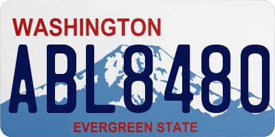WA license plate ABL8480
