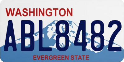 WA license plate ABL8482
