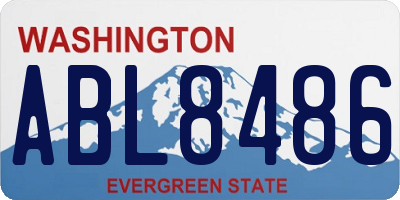 WA license plate ABL8486